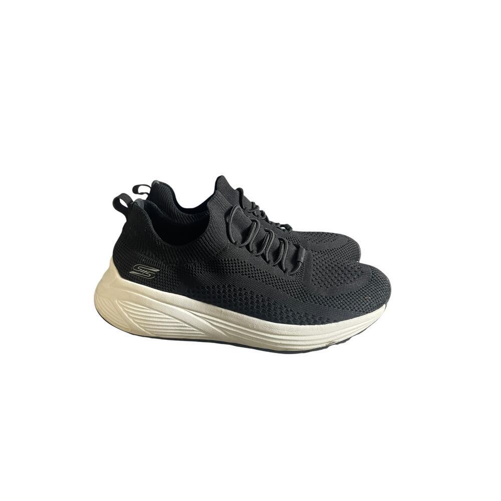 Skechers Bobs Women’s Sport Sparrow 2.0 Black Knit Slip On Sneakers Size-8